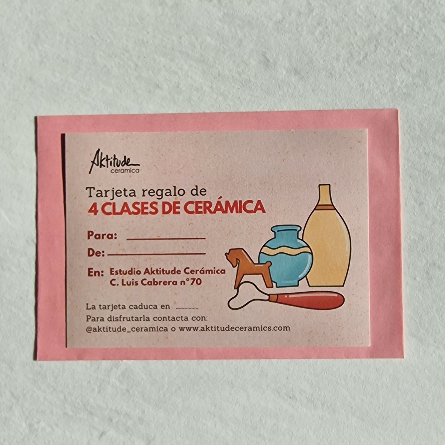 Tarjeta Regalo Bono 4 clases de Torno