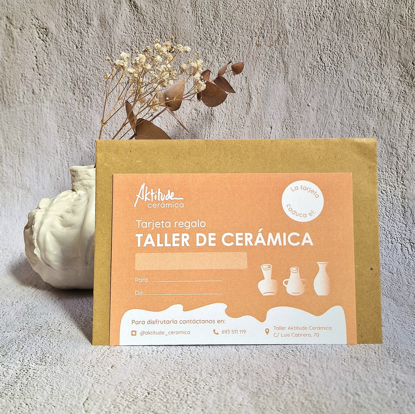 Tarjeta Regalo Taller Cerámica
